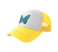 Berretto da Baseball Cartoon Blue Butterfly Cappellino da Baseball Vintage Cappellino Visiera Regolabile Trucker cap per Sport Running Escursionismo