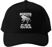 Berretto da baseball classico All'aperto Beekeeper If I Run You Run Honey Bee Hum Cappello Snapback Uomo Donna Stampato Casual Sport Estate Pesce Nero Primavera
