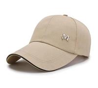 Berretto da baseball classico con lettera M, per uomo e donna, regolabile, a basso profilo, cappello da papà, cappello da sole casual, per tutti i giorni, sport all'aria aperta, viaggi