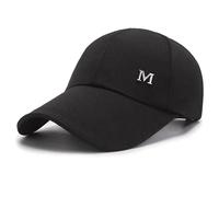 Berretto da baseball classico con lettera M, per uomo e donna, regolabile, a basso profilo, cappello da papà, cappello da sole casual, per tutti i giorni, sport all'aria aperta, viaggi