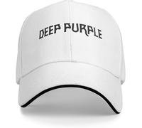 Berretto da Baseball Classico Deep Purple Logo s per Adulti, Hip-Hop Band, Sole, Corse, Poliestere Regolabile, Estate