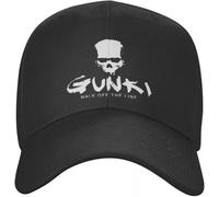 Berretto da Baseball Classico Moda Gunki Berretto da Baseball Donna Uomo Cappello da papà Regolabile Cappelli Snapback all'aperto Cappelli da Camionista Regalo Nero