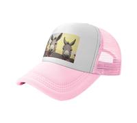 Berretto da baseball classico per papà cappello da uomo donna cappello da baseball regolabile asino e fiore cappelli da golf cappelli da camionista cappelli per tutte le stagioni, Rosa, taglia unica