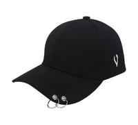 Berretto da Baseball con Anello Unisex Cappello da Golf Traspirante Cappello con Anelli per Sport Aperto, in Bianco e Nero, per Ragazzi e Ragazze