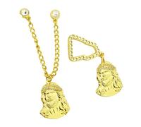 Berretto da baseball con ciondolo a forma di cappello sportivo, ornamento dorato, incisione Dio per ragazzi, accessorio per sport all'aria aperta, gioielli per donne, Taglia unica, come descritto