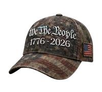 Berretto da baseball con distintivo a stella del 1776, regolabile, per occasioni patriottiche (grigio, 20)