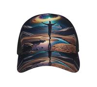 Berretto da Baseball Cosmic Dance Print Cappello da Baseball A Croce Caccia Protezione Solare Asciugatura Rapida Cappucci da Golf, per Campeggio, Pesca, Sportivo, 57-60cm