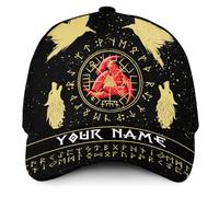 Berretto da Baseball Customize Viking, Vikings - Personalized Cappellino Visiera Regolabile Dad Hat Protezione UV Trucker cap per Escursionismo Campeggio Sport