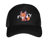 Berretto da Baseball Cute Little Fox Dad Hat Traspirante Cappellino Visiera Regolabile Trucker cap per Gym Escursionismo Running