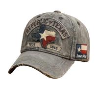 Berretto da Baseball da uomo, berretto monumentale ricamato e indossato - cappello da baseball 1836-1845 | per casa, viaggi, feste, escursionismo, spiaggia e attività all'aperto, grigio chiaro