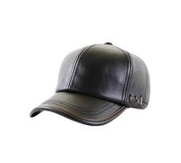 Berretto da Baseball da Uomo Caldo in Velluto for l'autunno e l'inverno | Cappello a Becco D'Anatra alla Moda for Persone di Mezza età e Anziani(Black)