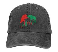 Berretto da Baseball da Uomo, Day Trader Bull Bear Stock Investor Investing Trading Bitcon Cappello retrò Cotone Outdoor Sun Protaction Caps, Regalo
