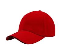 Berretto da baseball da uomo e donna, alla moda, casual, cappello da baseball Fort Worth, Rosso, Taglia unica