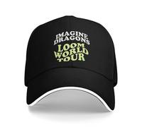 Berretto da Baseball da Uomo Imagine Dragons Band Loom World Tour 2025 Cappello da Golf Outfit Moda Cappellino da Sole per Uomo Donna Copricapo da Golf Regalo Regolabile