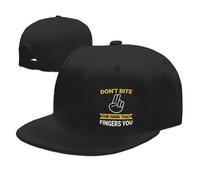 Berretto da Baseball Don't Bite The Hand That Fingers You Dad Hat Vintage Cappellino Visiera Regolabile Cappellino da Baseball per Campeggio Escursionismo Gym