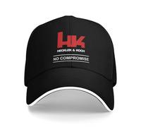 Berretto da Baseball Estivo Heckler e Koch Armi da Fuoco Nessun compromesso con HK Classic Print Sun Hat Femmina Maschio Snapback di Alta qualità Regali Sportivi per Le Vacanze
