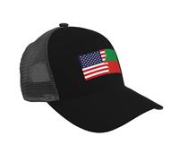 Berretto da Baseball Flag of The sac And America Cappellino Visiera Protezione UV Cappellino da Baseball Vintage Trucker cap per Campeggio Sport Escursionismo