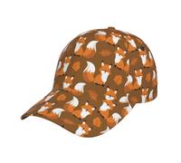 Berretto da Baseball Fox Maple Trucker cap Protezione UV Cappellino da Baseball Regolabile Cappellino Visiera per Sport Campeggio Escursionismo