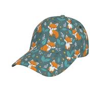 Berretto da Baseball Fox Pattern Cappellino da Baseball Traspirante Cappellino Visiera Vintage Trucker cap per Sport Campeggio Escursionismo
