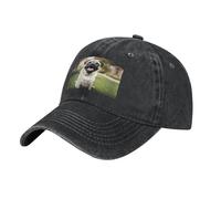 Berretto da Baseball Funny Happy Pug Dog Printing Cappellino da Baseball Protezione UV Trucker cap Vintage Dad Hat per Sport Campeggio Escursionismo