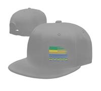 Berretto da Baseball Gabonese Gabon Flag Cappello Snapback Protezione Solare Moda Cappellino da Camionista, per All'Aperto, Sportivo, Campeggio, 55-59cm