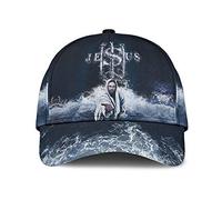 Berretto da Baseball God Jesus Take My Hand Three Nail Water Pattern Cappello Sportivo Moda Donna Cappucci da Golf, per All'Aperto, Pesca, Sportivo, 57-60cm