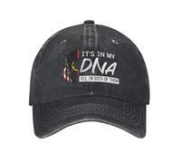Berretto da Baseball Half Angolan American Flag It's in My Dna Cappellino Visiera Vintage Dad Hat Regolabile Trucker cap per Campeggio Running Gym