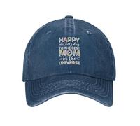 Berretto da Baseball Happy Mother's Day To The Best Mom Cappello con Visiera Donna Traspirante Cappellino da Camionista, per Tennis, Sportivo, Golf, 55-59cm