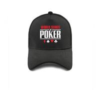 Berretto da Baseball Hiphop Cappello da Sole World Series of Poker Berretti da Baseball Cool Regolabile Outdoor Cappelli Unisex Donna Uomo Berretto con Visiera Snapback Regali di Compleanno