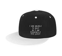 Berretto da Baseball I Am Unable To Quit As I Am Currently Too Legit Cappellino Visiera Vintage Dad Hat Sports Cappellino da Baseball per Gym Running Escursionismo