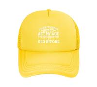 Berretto da Baseball I Don't Know How To Act My Age Cappellino Visiera Protezione UV Trucker cap Vintage Cappellino da Baseball per Gym Escursionismo Campeggio