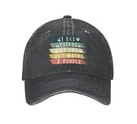 Berretto da Baseball I Like Coffee My Dog And Maybe 3 People Cappellino Visiera Vintage Cappellino da Baseball Traspirante Dad Hat per Campeggio Gym Escursionismo
