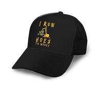 Berretto da Baseball I Run Hoes for Money Cappellino da Baseball Regolabile Trucker cap Protezione UV Dad Hat per Escursionismo Gym Campeggio