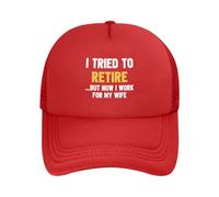 Berretto da Baseball I Tried To Retire But Now I Work for My Wife Cappellino da Baseball Regolabile Trucker cap Vintage Cappellino Visiera per Running Campeggio Escursionismo