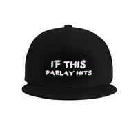 Berretto da Baseball If This Parlay Hits Incrociato Cappello Donna Regolabile Cappellino da Camionista, per Campeggio, All'Aperto, Golf, 55-59cm