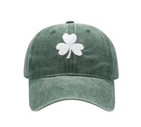 Berretto da baseball in cotone lavato, non strutturato, per uomo e donna, stile retrò, classico, papà-Cap La Cap Nero ragazza, Schwarzish verde, Taglia unica