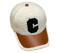 Berretto da baseball in tinta unita Berretto con visiera Lettera C Baseball per la Giornata mondiale del calcio Giornata internazionale del basket Rack per cappello nero per armadio a tesa curva