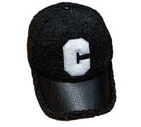 Berretto da baseball in tinta unita Berretto con visiera Lettera C Baseball per la Giornata mondiale del calcio Giornata internazionale del basket Rack per cappello nero per armadio a tesa curva