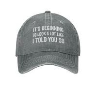 Berretto da Baseball It's Beginning To Look A Lot Like I Told You So Cappellino da Baseball Regolabile Trucker cap Vintage Dad Hat per Running Escursionismo Campeggio