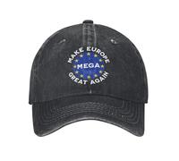 Berretto da Baseball Lavato Mega Rende L'Europa di Nuovo Grande Cappello da Camionista Estivo per Uomo Donna Design Stampa Sport all'aperto Sole Berretti da Baseball