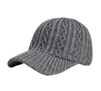 Berretto da baseball lavorato a maglia autunno inverno 1 pezzo | Cappello versatile alla moda in stile coreano caldo tinta unita tinta unita a becco d'anatra
