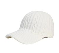 Berretto da baseball lavorato a maglia autunno inverno 1 pezzo | Cappello versatile alla moda in stile coreano caldo tinta unita tinta unita a becco d'anatra