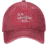 Berretto da Baseball Let New Adventure Begin Cappello con Visiera Unisex Uomini Cappucci da Golf, per All'Aperto, Sportivo, Golf, 55-59cm