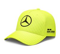 Mercedes AMG Petronas Formula One Team - Cappellino da Pilota Lewis Hamilton 2023 - Giallo Neon - Taglia Unica