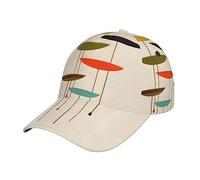 Berretto da Baseball Mid Century Modern Prints Cappellino da Baseball Vintage Trucker cap Traspirante Cappellino Visiera per Campeggio Escursionismo Running