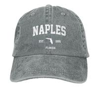 Berretto da Baseball Naples EST 1886 Florida State Pride Retro Trucker cap Traspirante Cappellino da Baseball Protezione UV Cappellino Visiera per Campeggio Escursionismo Gym
