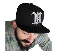 Berretto da baseball o hip-hop con chiusura sul retro regolabile, lettera ricamata in 3D U Taglia unica