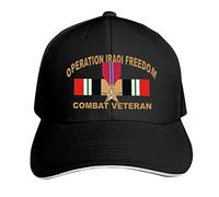 Berretto da Baseball OIF Iraqi Freedom Combat Veteran Bronze Star Black Trucker cap Protezione UV Cappellino da Baseball Regolabile Dad Hat per Campeggio Running Escursionismo
