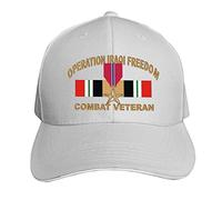 Berretto da Baseball OIF Iraqi Freedom Combat Veteran Bronze Star Gray Dad Hat Vintage Cappellino da Baseball Regolabile Cappellino Visiera per Running Campeggio Escursionismo