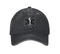 Berretto da Baseball paramedico in Cotone Moda Personalizzata Stella della Vita Donna Uomo Regolabile Unisex EMT Simbolo di Emergenza Cappello da papà all'aperto